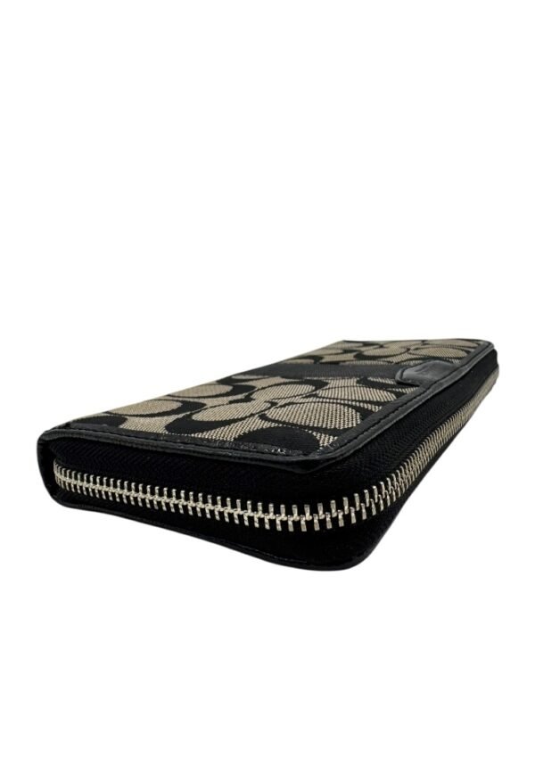 COACH  ZIPPER AROUND MONOGRAM BLACK - Image 7